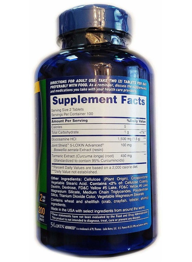 Osteo Bi-Flex , Triple Strength + Turmeric, 200 Tablets, with Glucosamine HCI and Turmeric Curcumin, Joint Supplement for Men and Women - Image 2